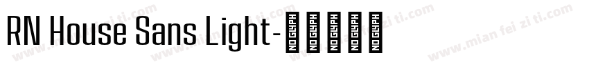 RN House Sans Light字体转换